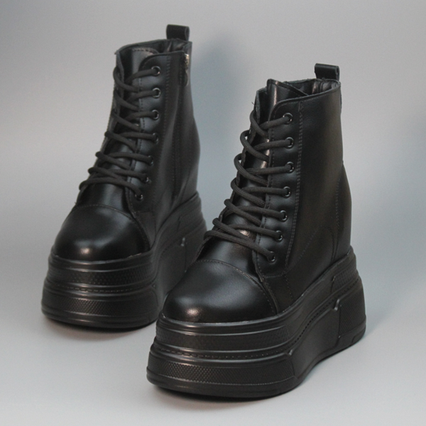 통굽 구두 - 10cm, 12cm, 14cm 신발 (블랙 &amp; 브라운)
