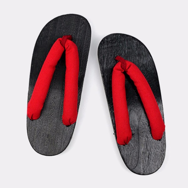 게다 - 일본 전통 신발 (빨간색 끈) - 온리포미